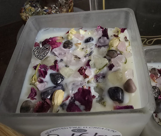 Wickless, Hand Poured, Organic, Soy, Candle~ Self-Love